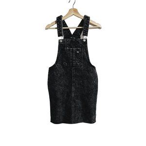 Wild Fable Overall Dress Denim Acid wash Size XS Black